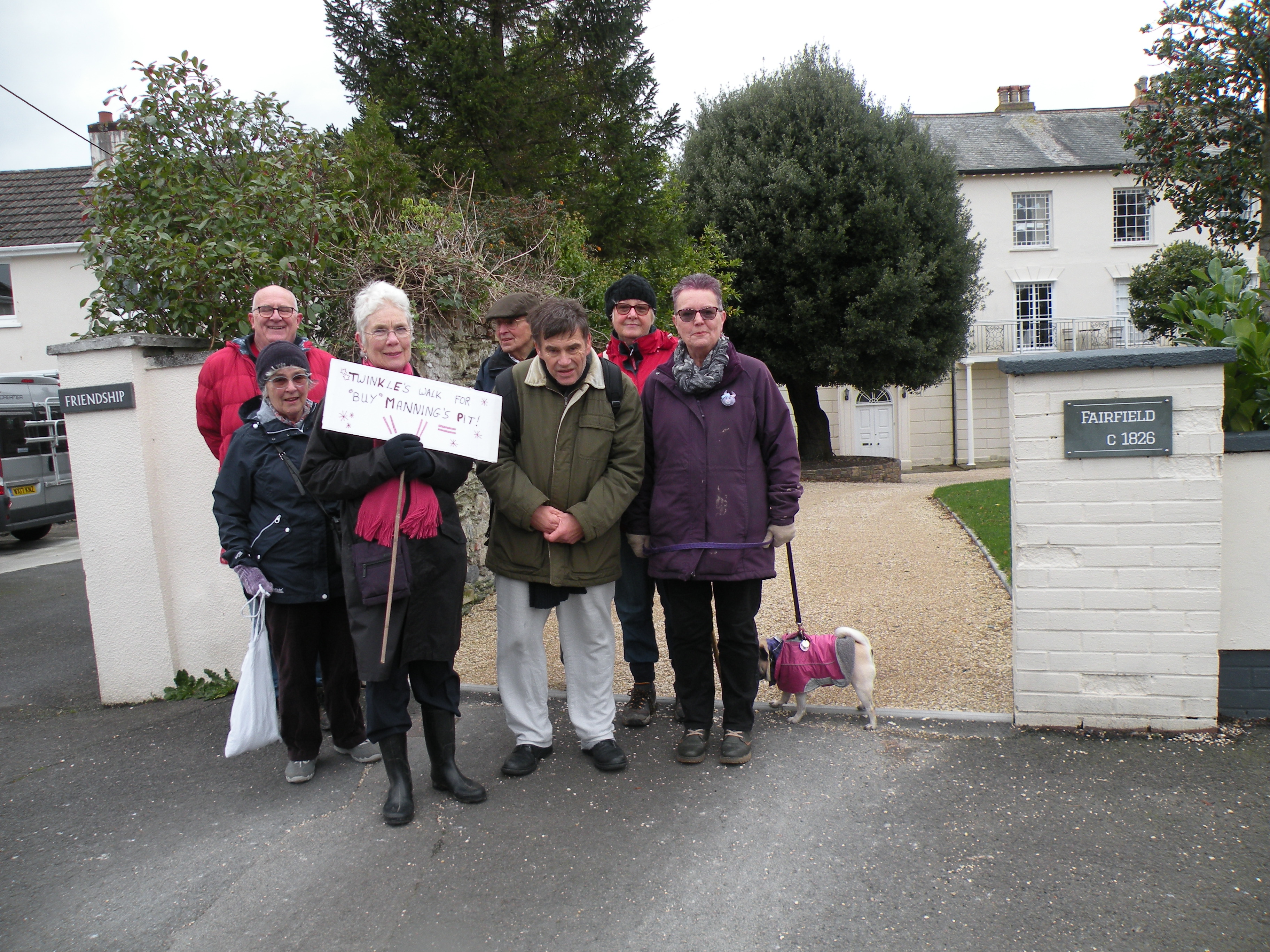 Outside Saki's old home