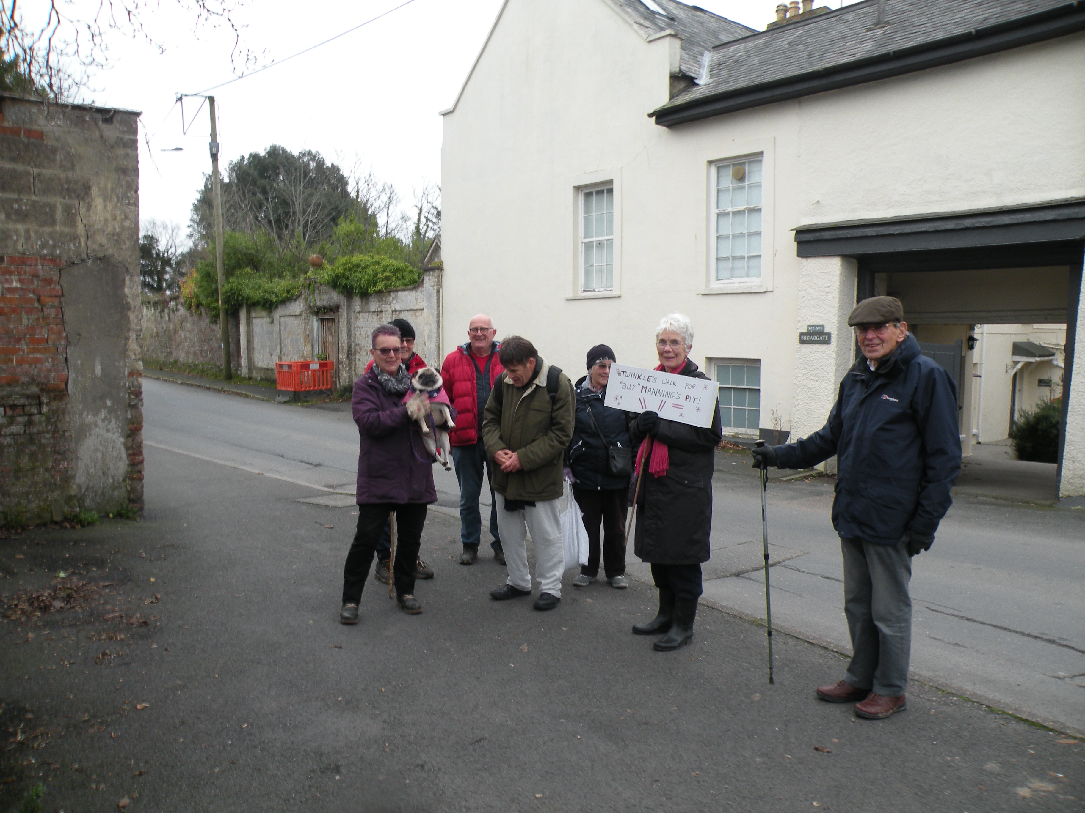 Outside F R Lee's home in the 1860s