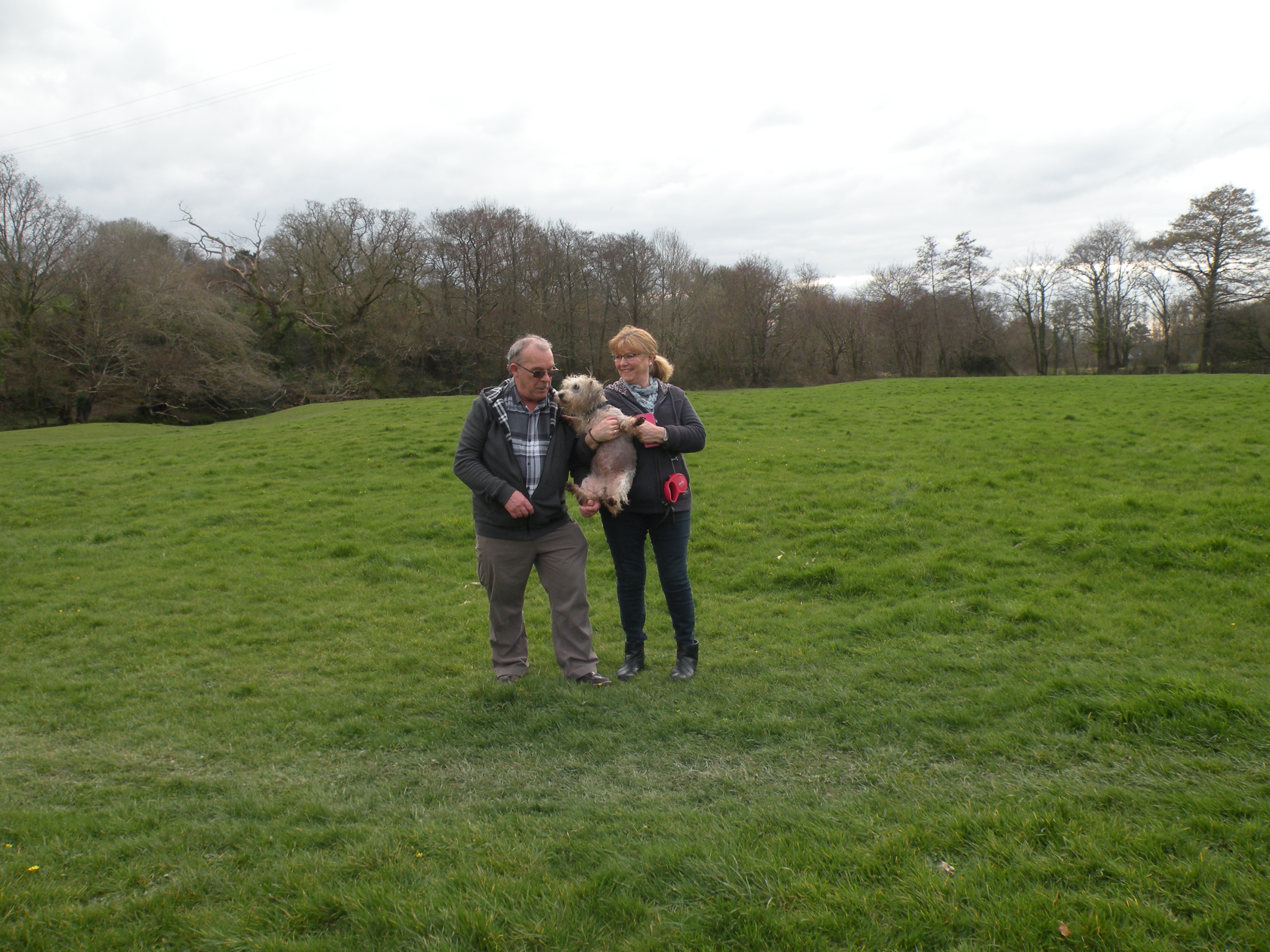 Supporters in Rope Swing field