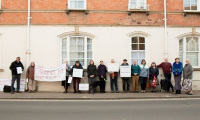 on the pavement opposite the Castle Centre- 5pm