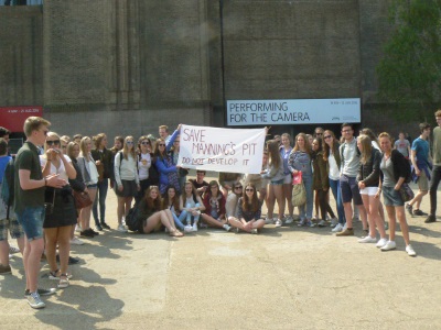 Outside Tate Modern