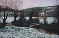 Anchor Mill in the snow, from Manning's Pit by
                  Chrstine Lovelock
