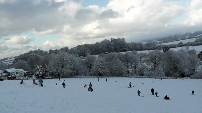 Sledging in the lower part of Manning's Pit