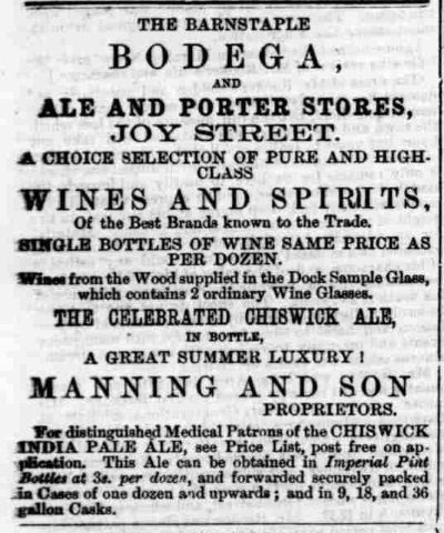 Barnstaple Bodega Advert