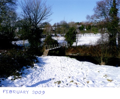 Mananing's Pit bridge in snow