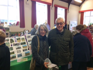 Ian Scott and Chrisitne Lovelock at
                                the Christmas Market