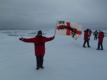 Clare on Arctic ice